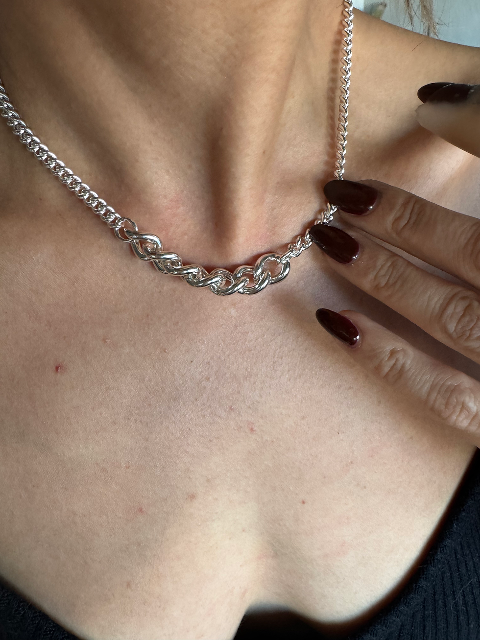 Thumbnail: TBG Mixed Collar Chain