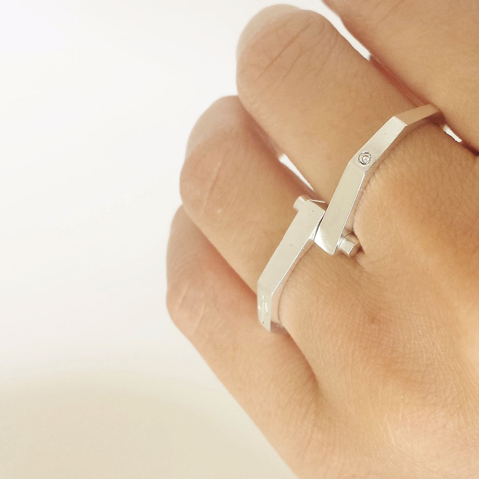 Thumbnail: Double Rivet Ring