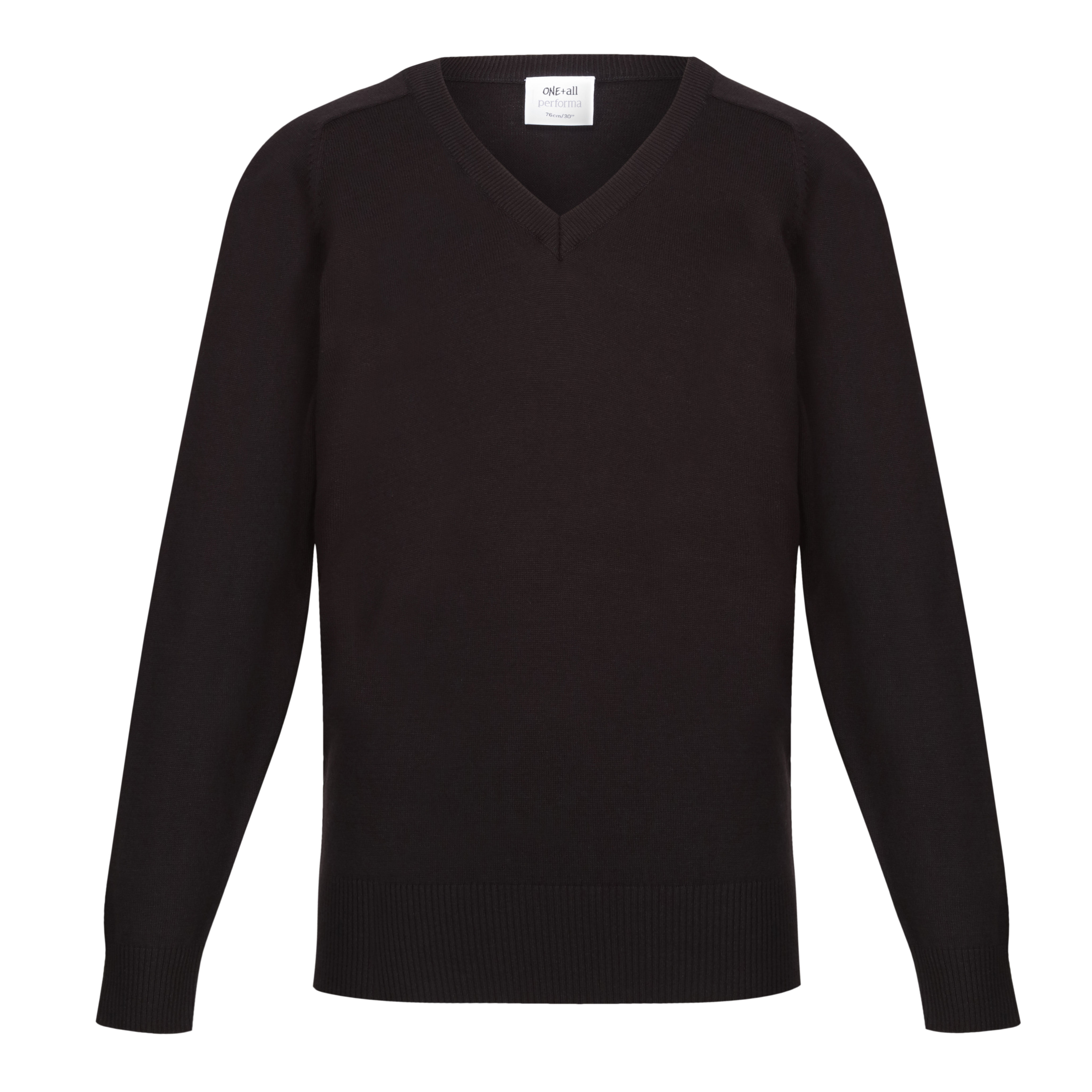 Plain Black V-Neck Sweatshirt