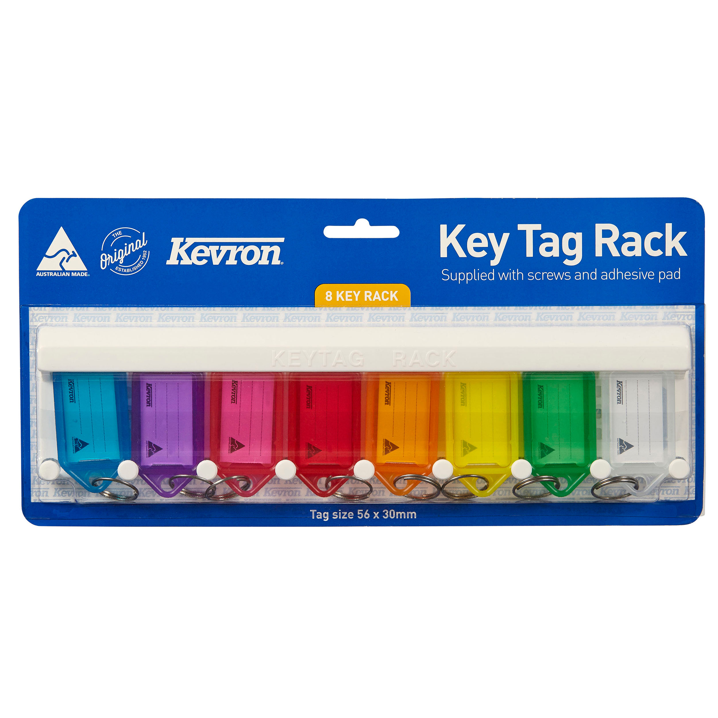 KEVRON ID5 KEYTAGS RACKS 8 TAG ASSORTED