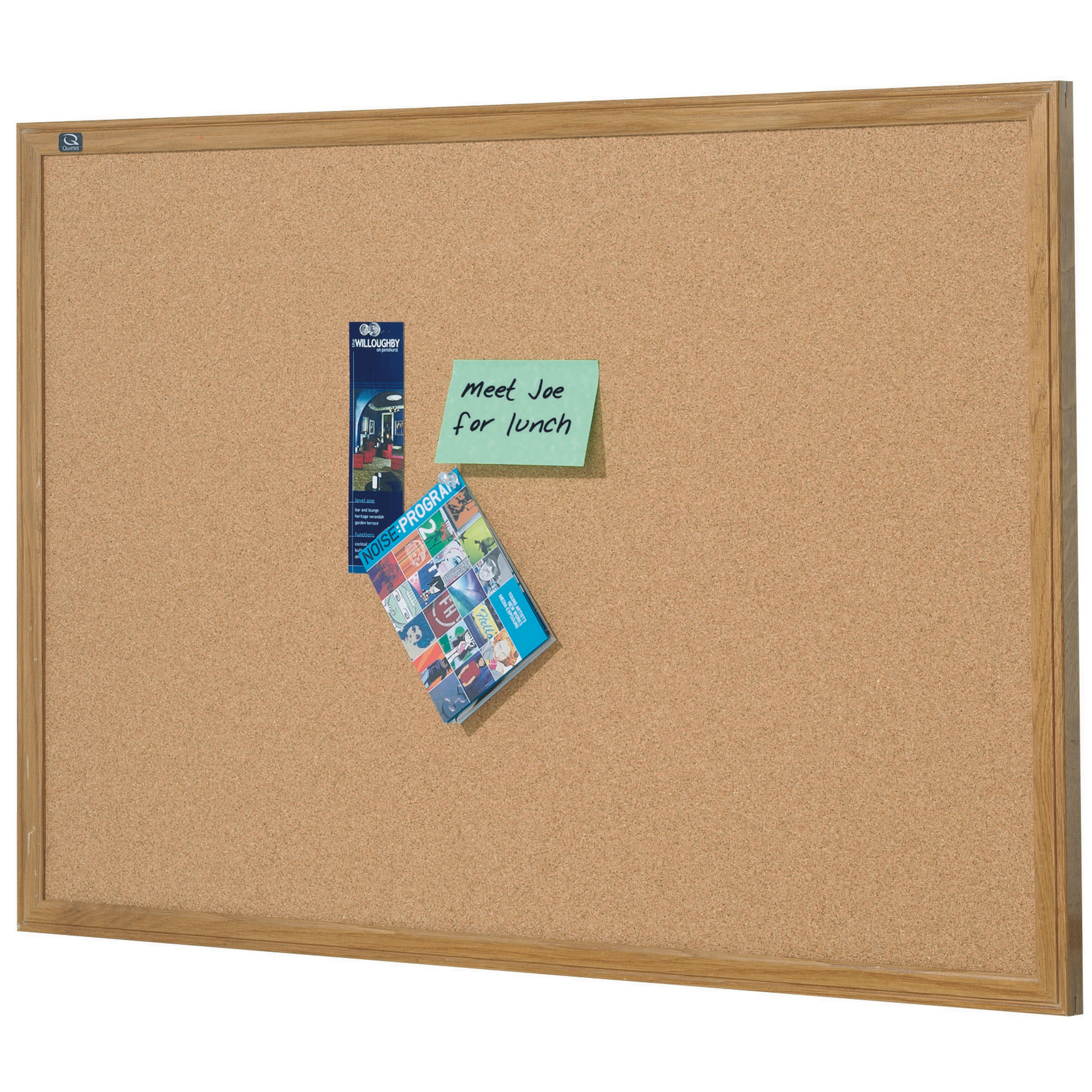 QUARTET CORKBOARD OAK FRAME 600X900MM