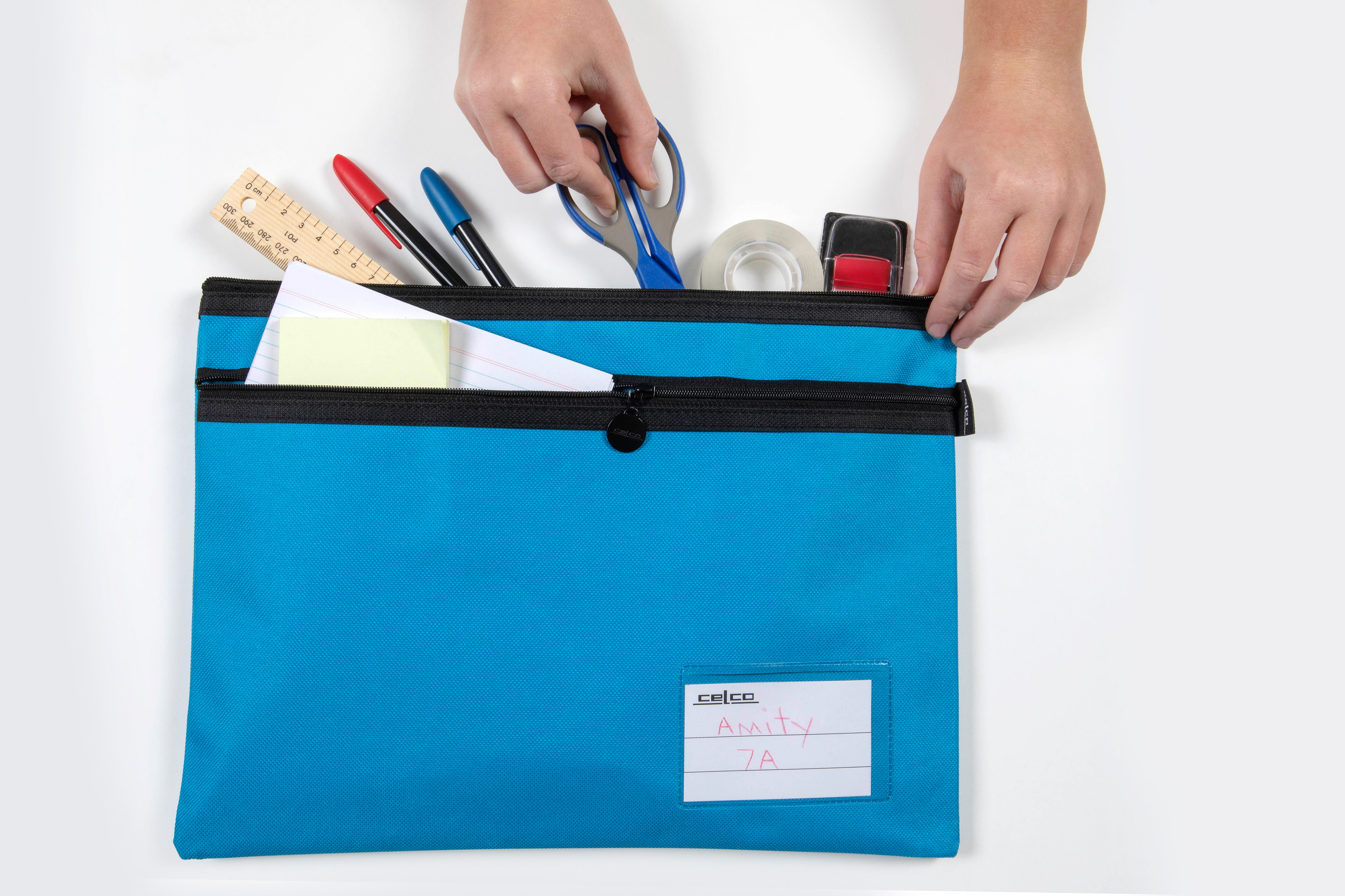 CELCO PENCIL CASE MARINE BLUE - 350 X 260MM