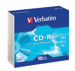 SP- CD-R VERBATIM 80MIN 52X 700MB PK10