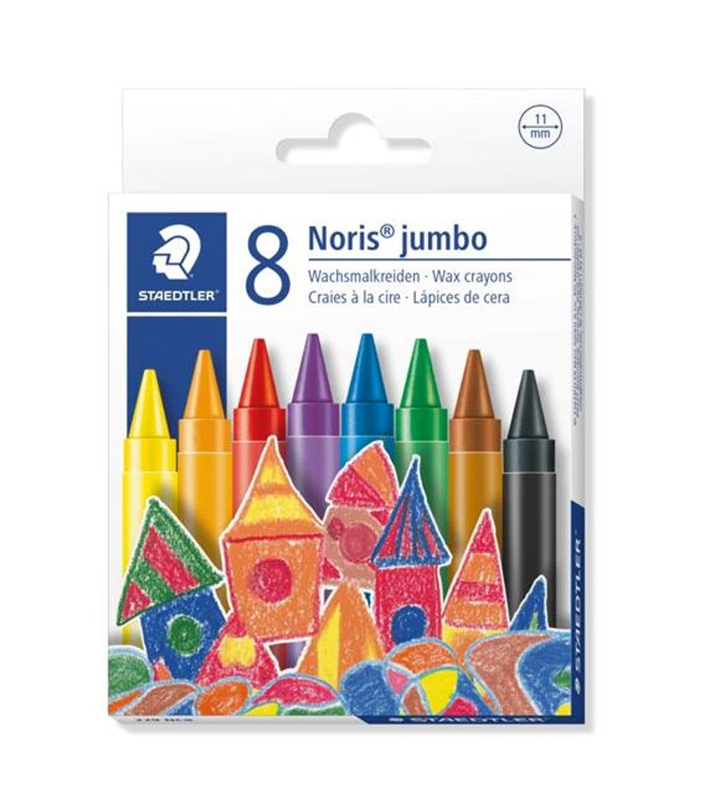 CRAYONS STAEDTLER NORIS CLUB WAX JUMBO PK8