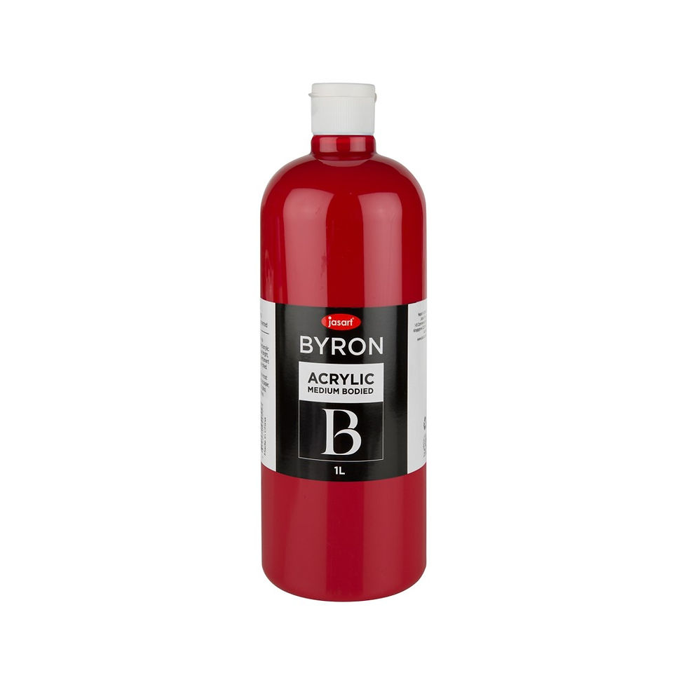 PAINT JASART BYRON ACRYLIC 1 LITRE COOL RED