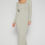 Thumbnail: OLIVIA Front Seam Detail Knit Midi Dress