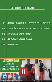 scoring game golf / indoor golf coaching