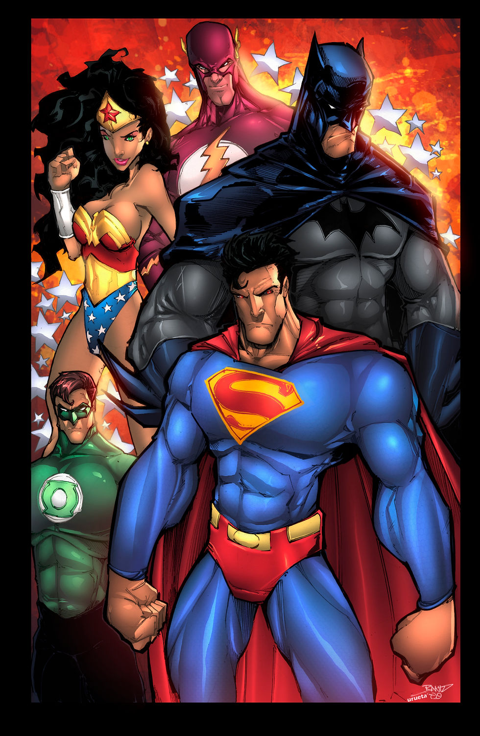 Justice League America 11 x 17 Print