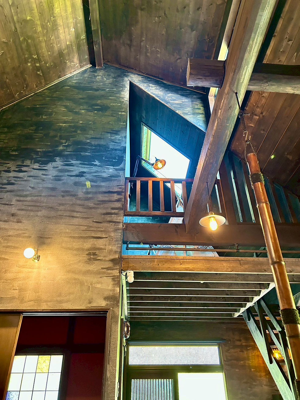 夜は秘密基地から星が