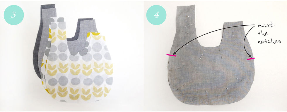 Knot bag - steps 3 & 4