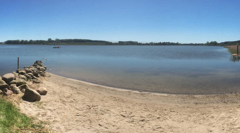 Zwemstrand aan Liddower Strom