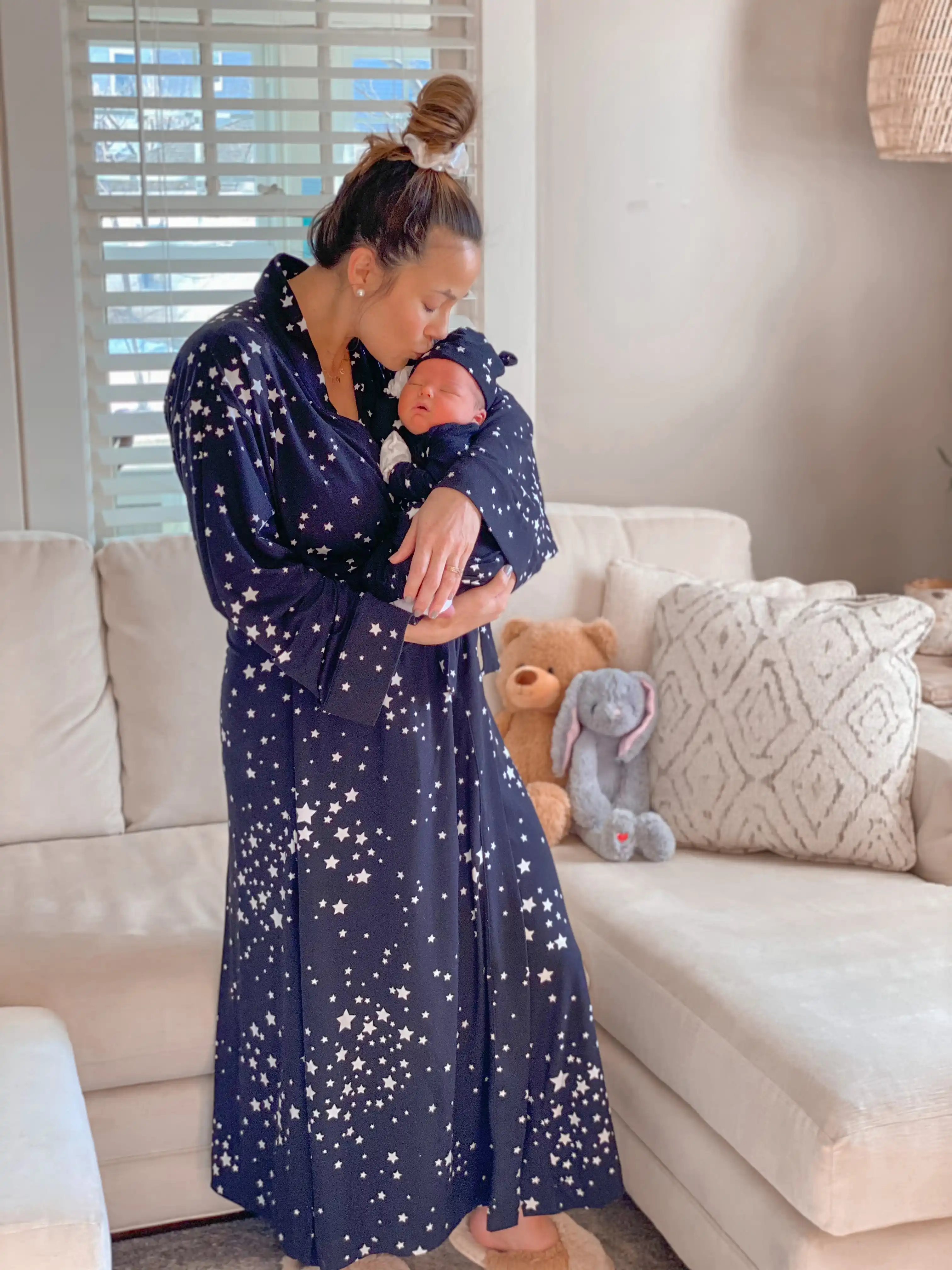 Ashley star robe and baby star robe