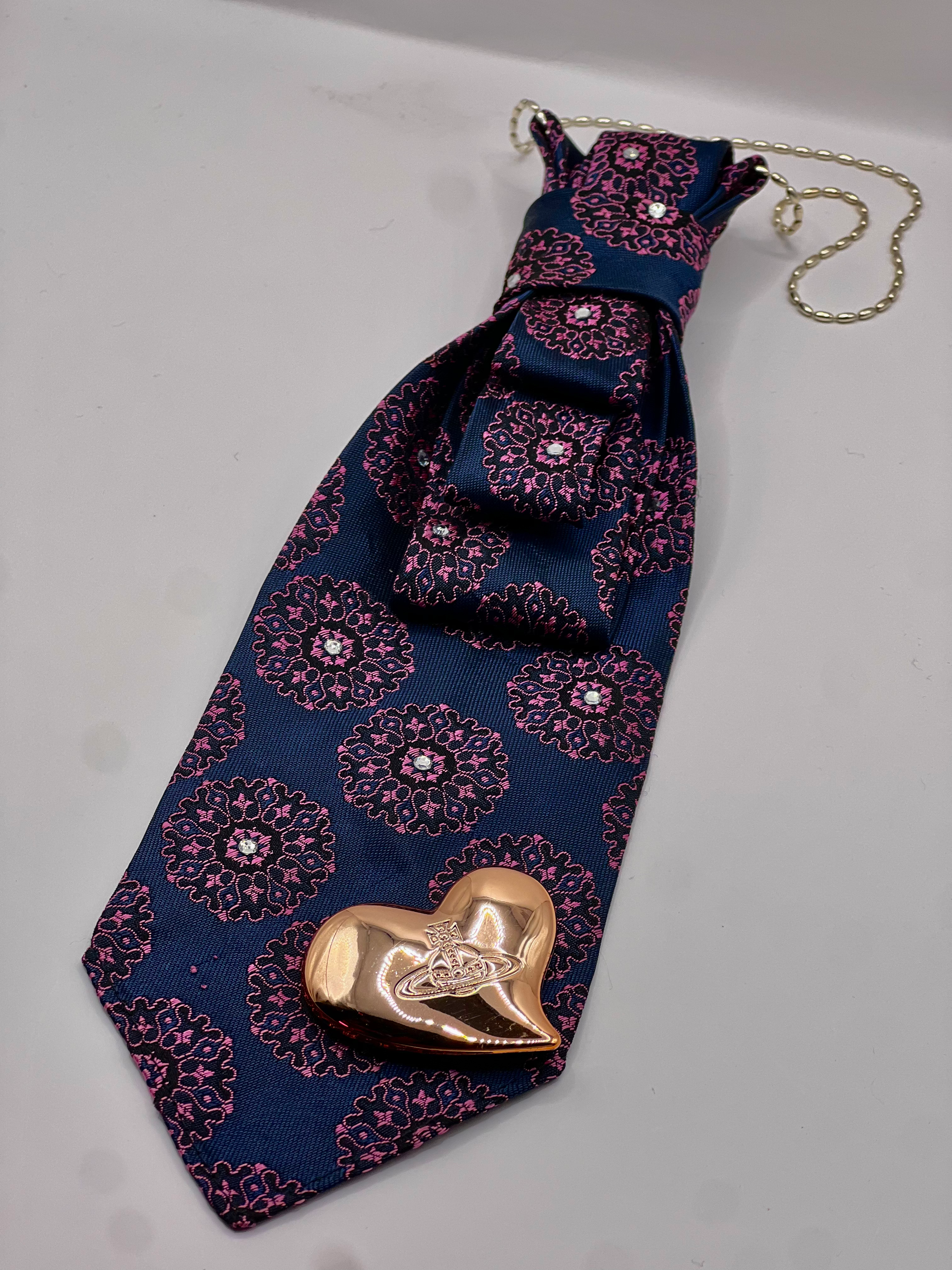 Blue Viv Heart Tie