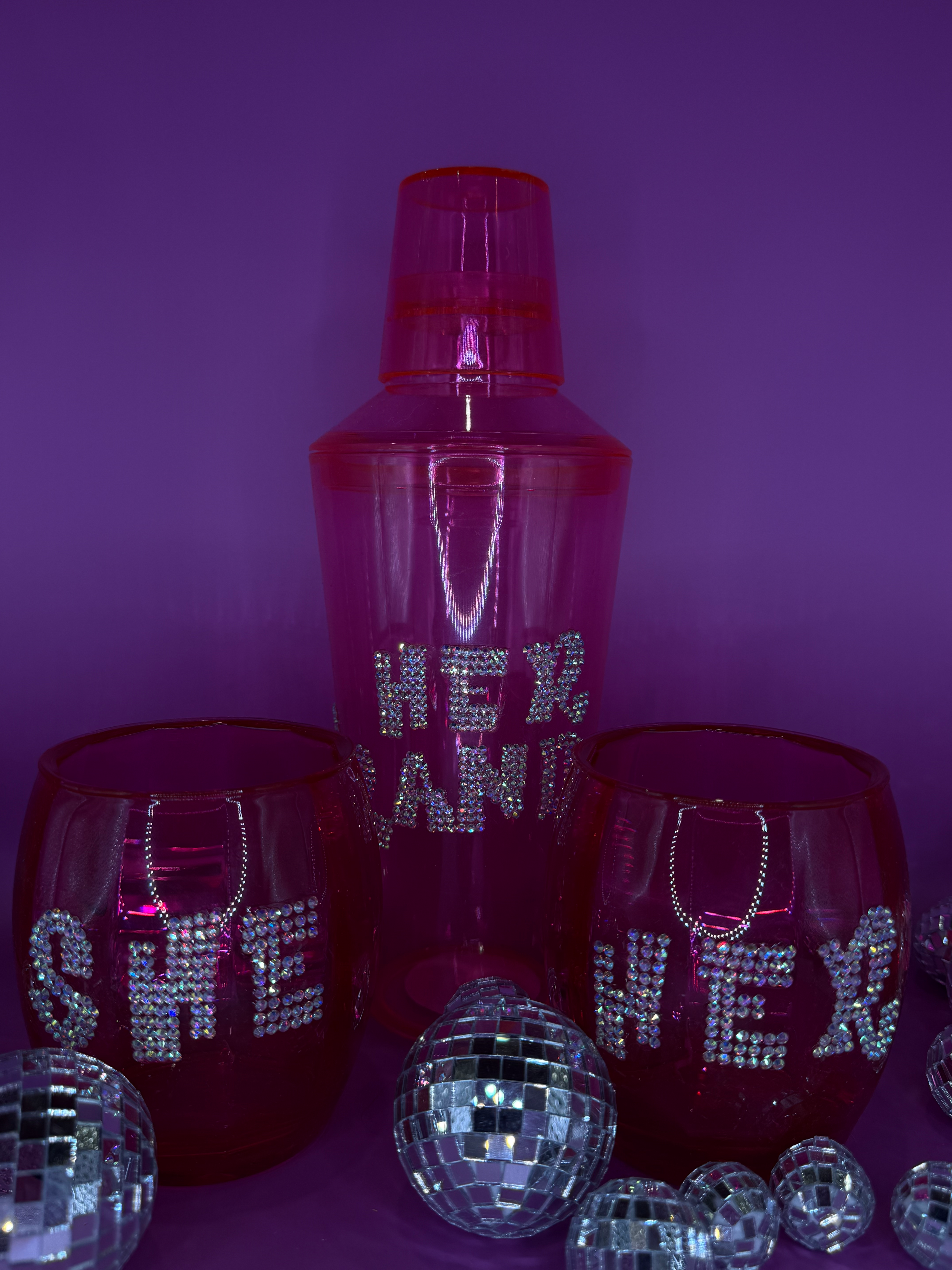Hand-Stoned Cocktail Shaker Set