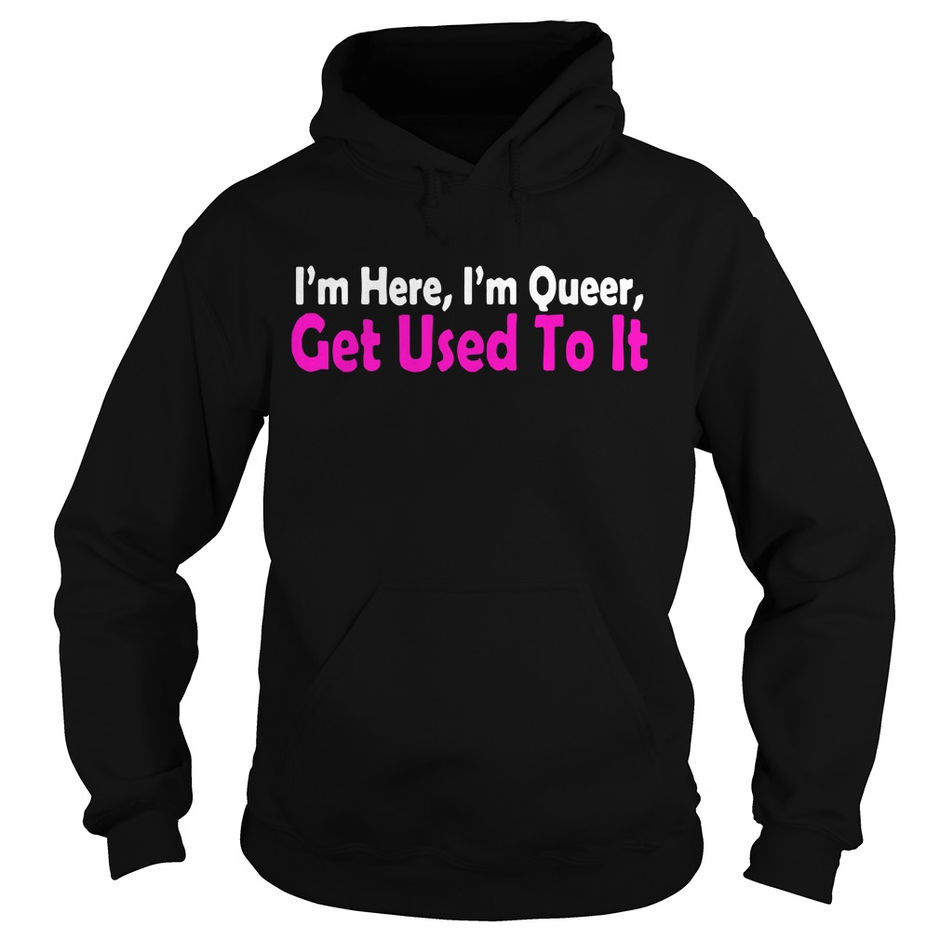 I’m here I’m queer get used to it shirt