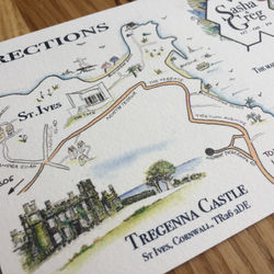 Illustrated Map Cornwall