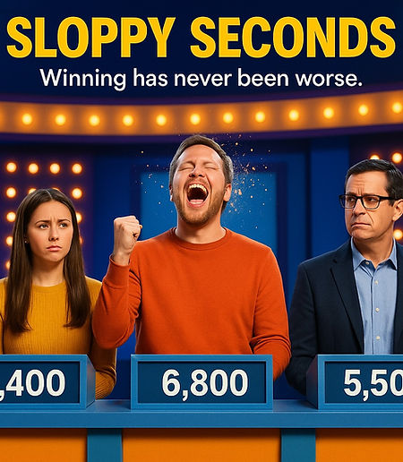 Sloppy Seconds a reality/game show where first place loses and coming in second place wins it all.
