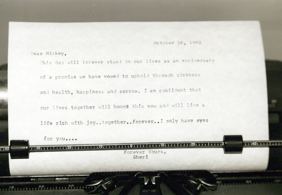 Letter from Sheri to Mickey, 2000