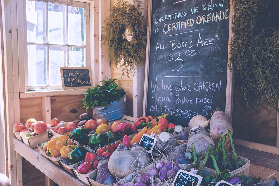 Organic Produce Display