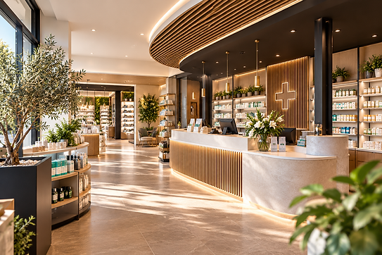 Pharmacie moderne aux accents naturels.png