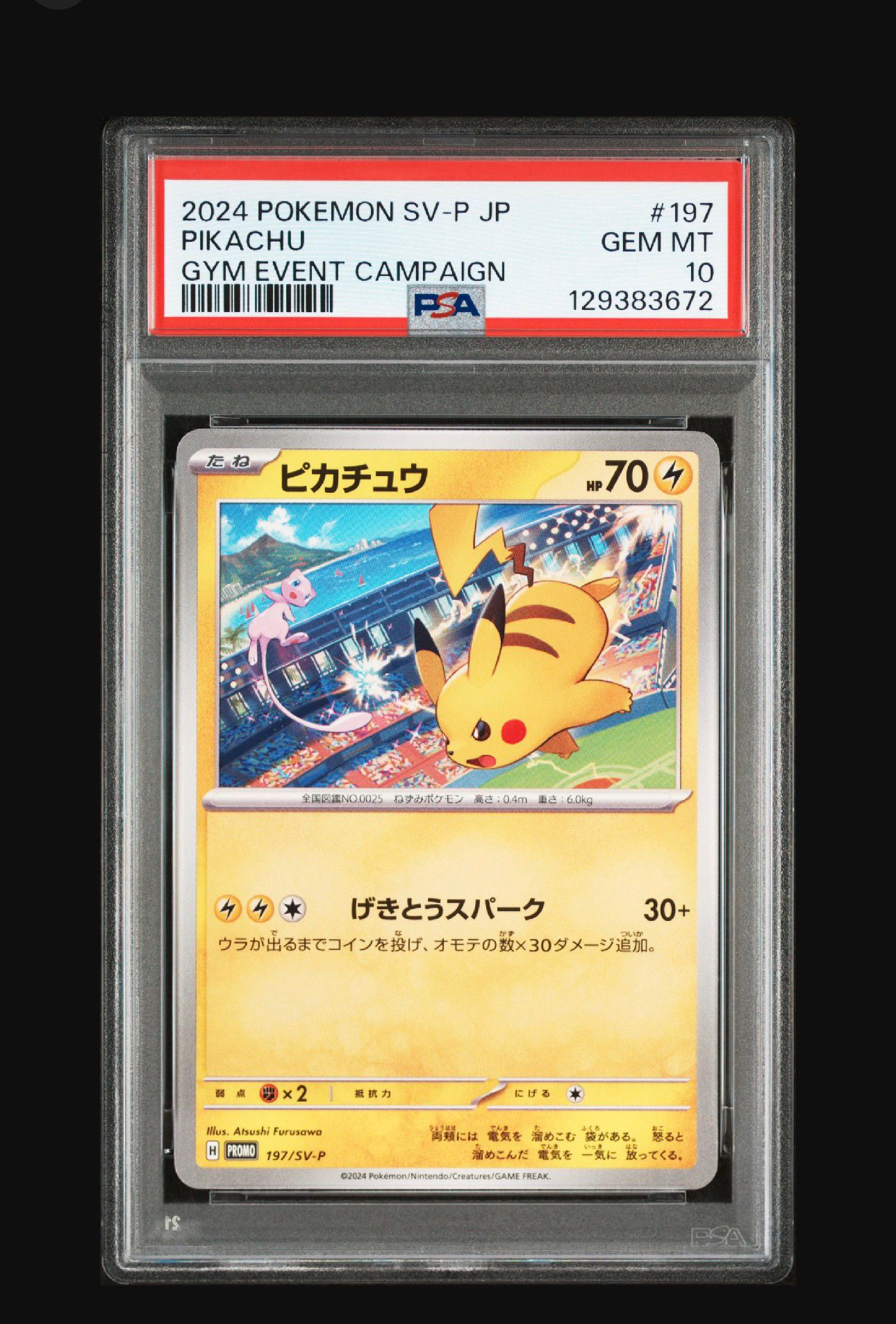 2024 PIKACHU EVENT CAMPAIN PSA 10