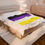 Thumbnail: NonBinary Flag Velveteen Plush Blanket