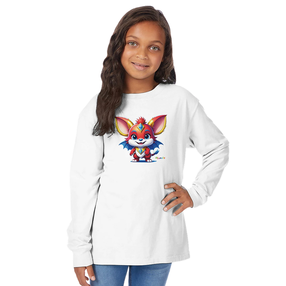 Miniaturbild: LUNULIS * LIO * Kids Long Sleeve Crewneck T-Shirt | KINDER LONGSLEEVE