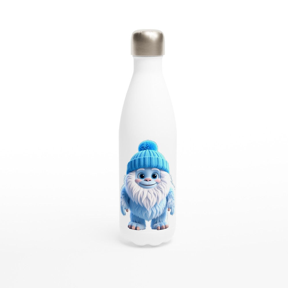 LUNULIS * YETI * White 17oz Stainless Steel Water Bottle /EDELSTAHL TRINKFLASCHE