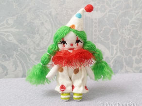 Circus Clown Mini Doll #4