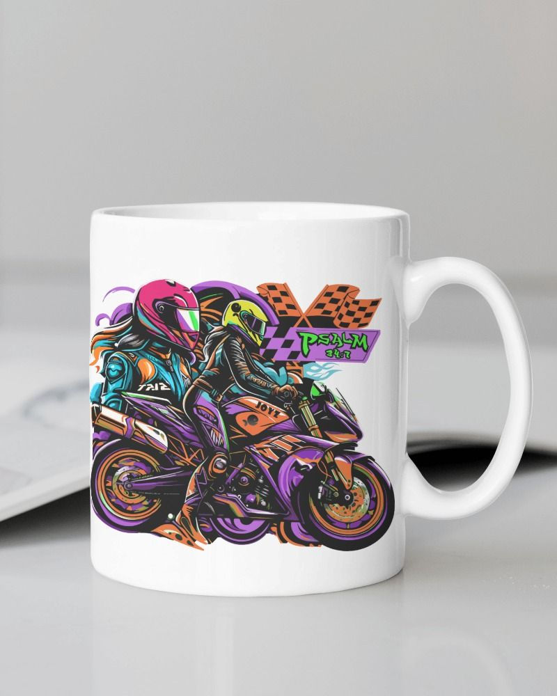 BIKER (PSALM 34:7) | Mug