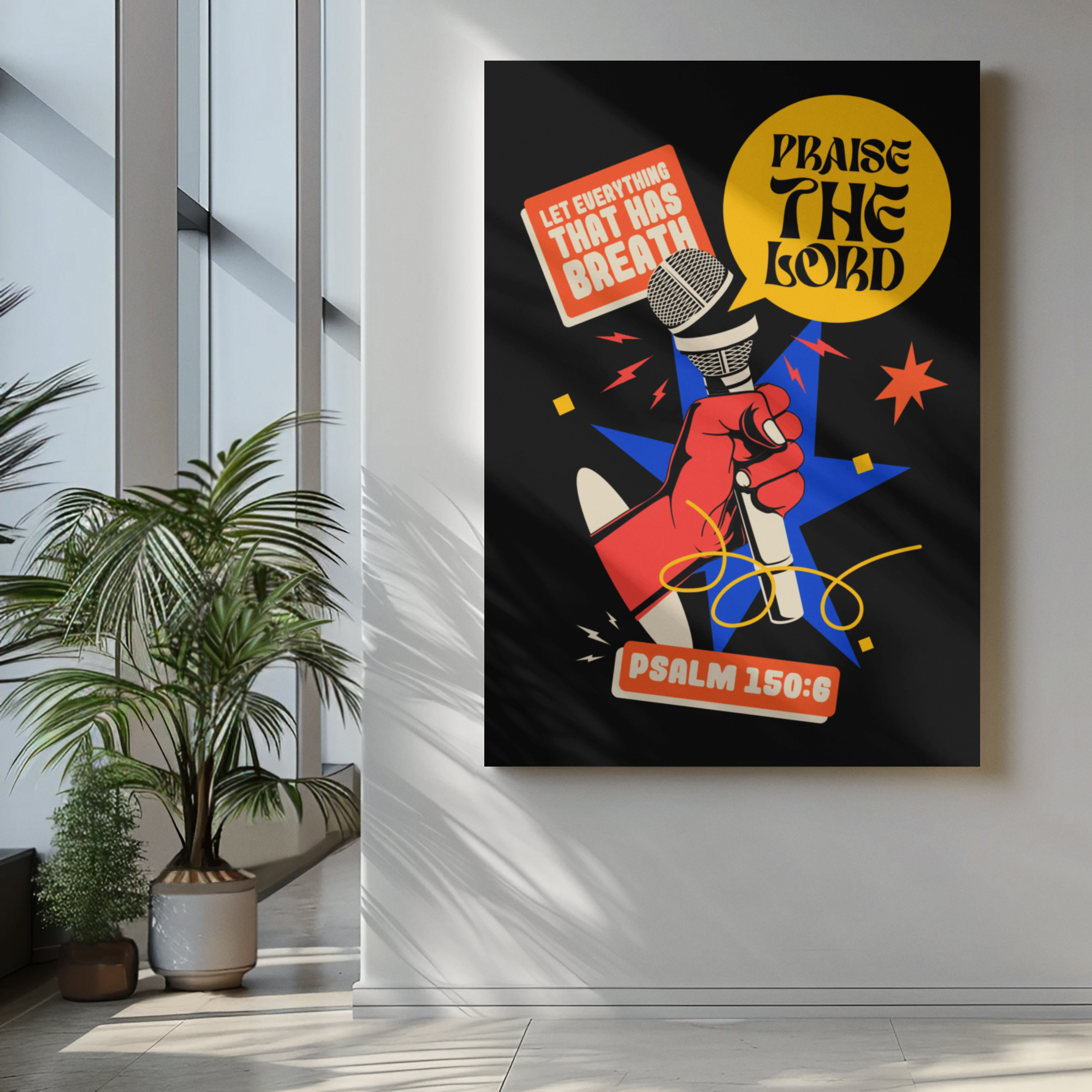 PRAISE THE LORD | 20x24inch Canvas Frame