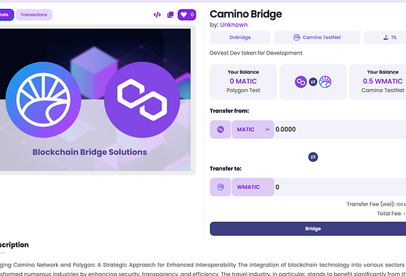 Dynamic Camino Chain Bridge