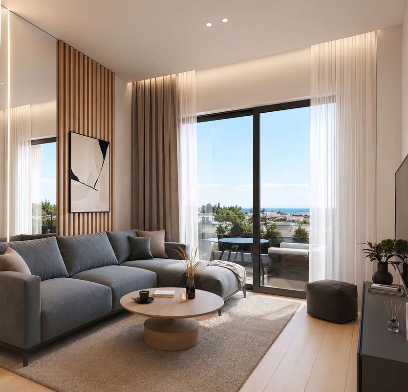 Kato Elliniko pool residences — interior render