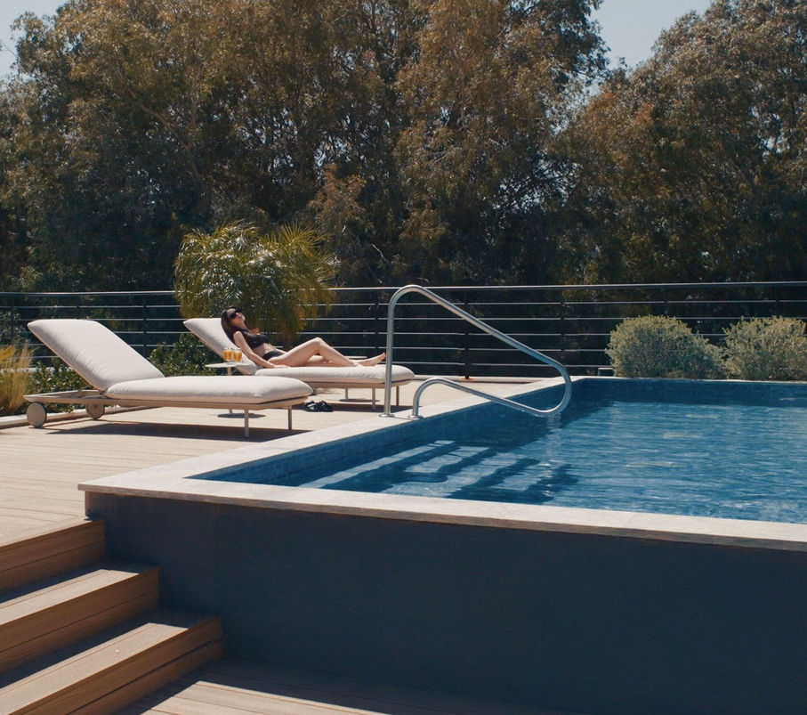Paleo Faliro rooftop-pool residences — exterior render