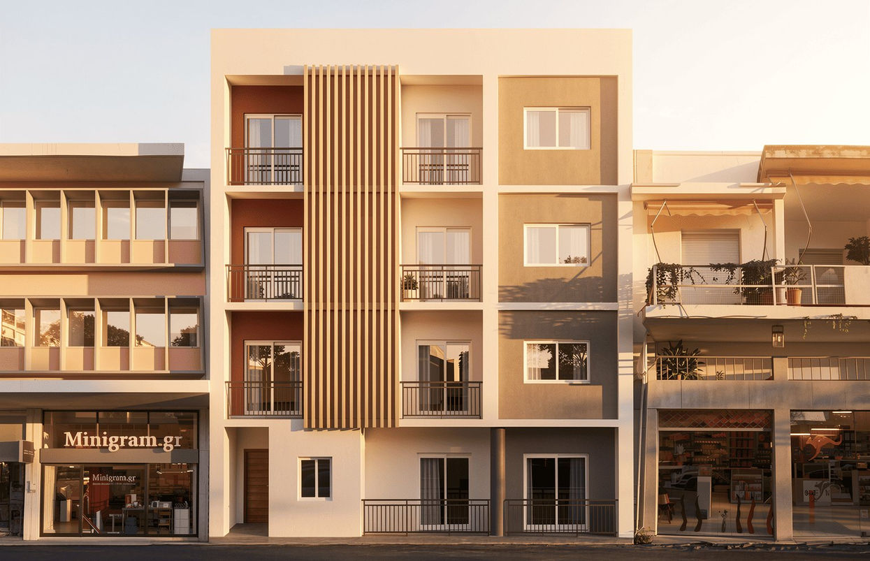 Nea Ionia residences — exterior render