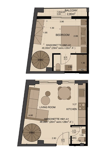 Gazi residences — apartment floor plan