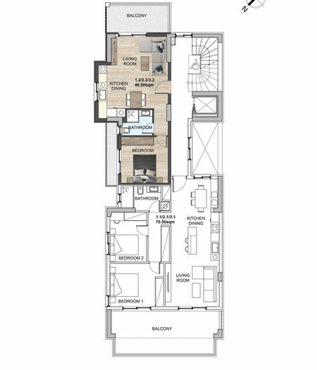 Ano Glyfada boutique residences — apartment floor plan