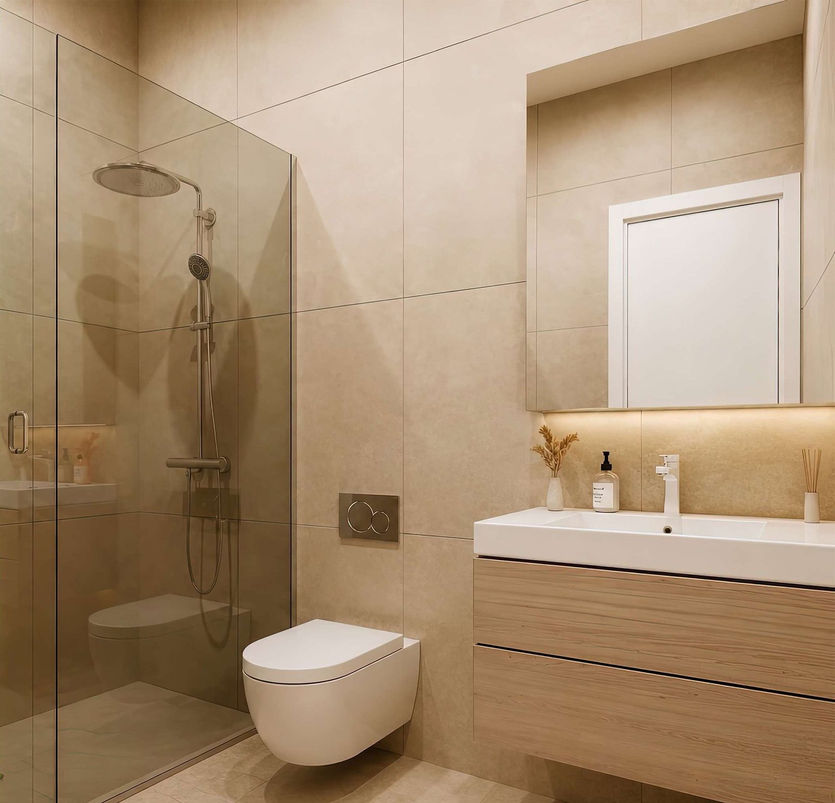 Kato Elliniko pool residences — interior render