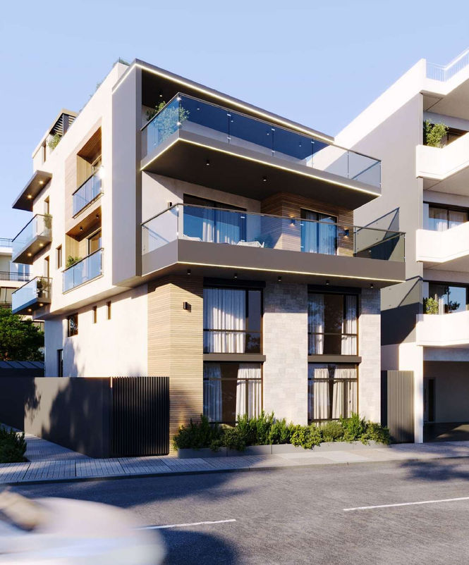 Elliniko boutique residences — exterior render