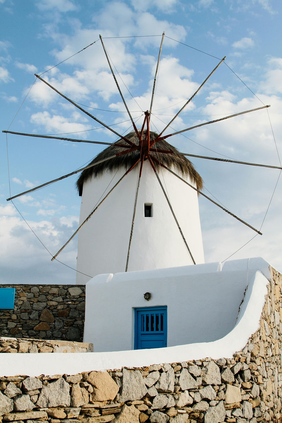 Mikonos santorini luks Golden Visa — Mikonos değirmen ikonu