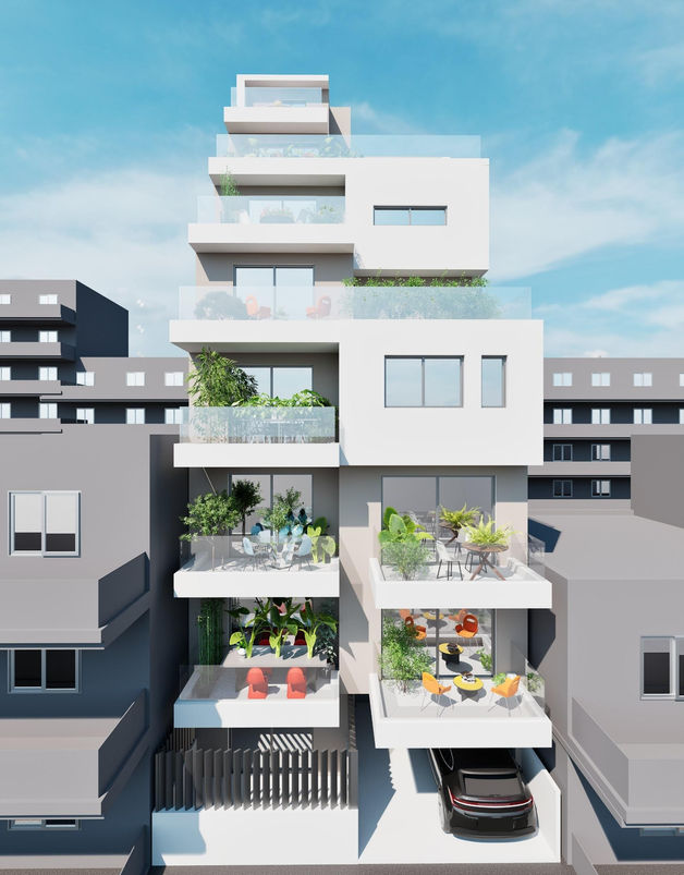 Peiraiki one-bedroom apartments — exterior render