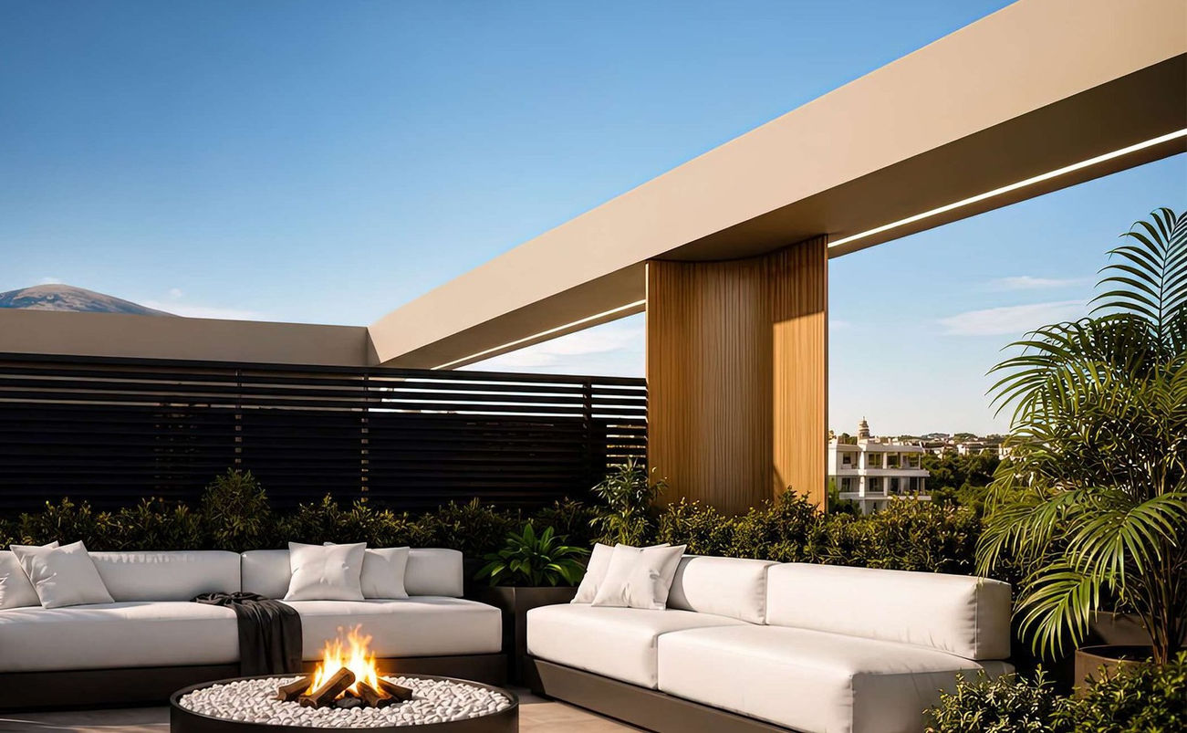 Kato Elliniko pool residences — exterior render