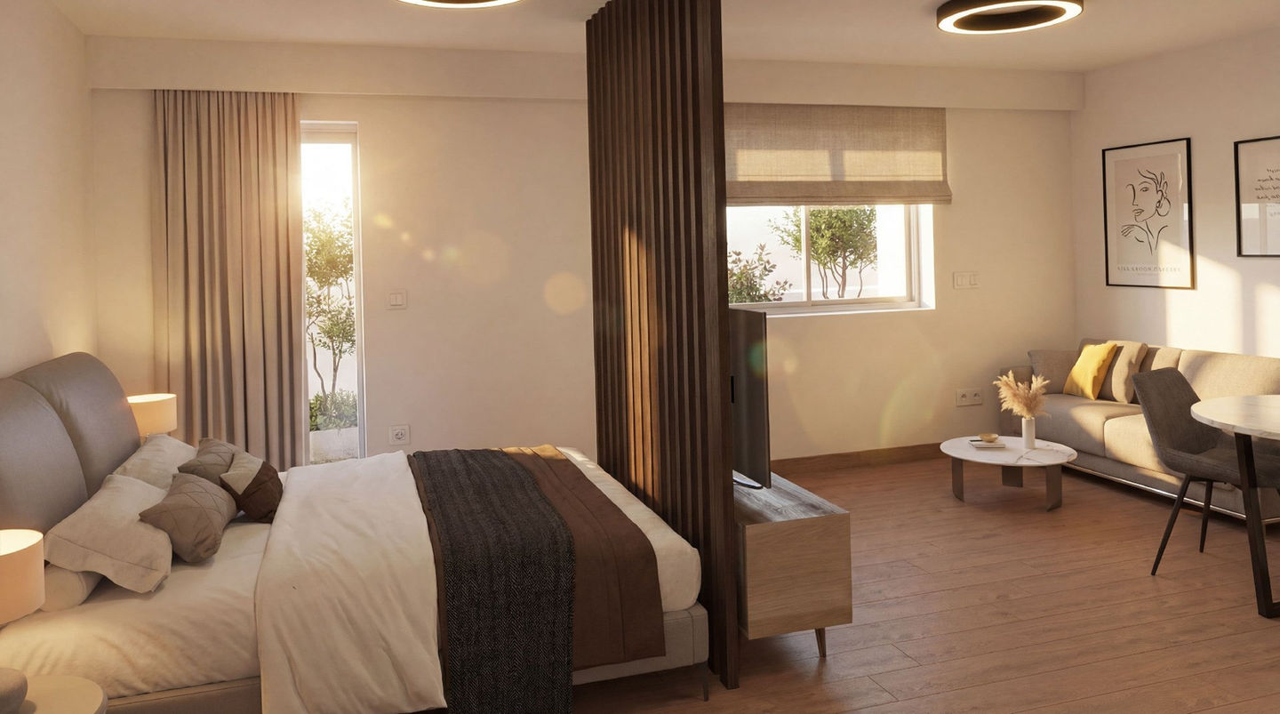 Nea Ionia residences — interior render