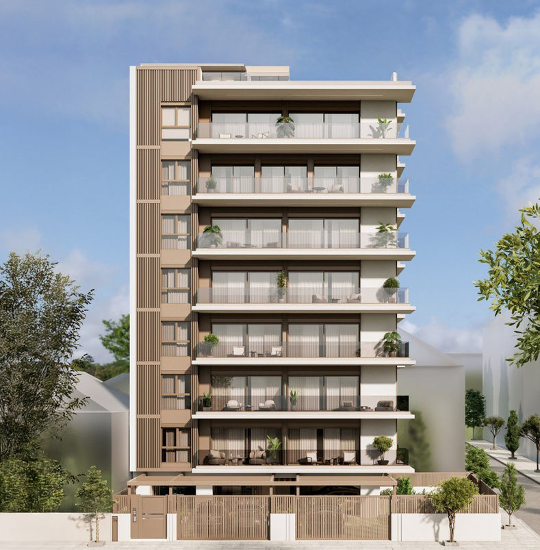 Kallithea duplex penthouse — exterior render