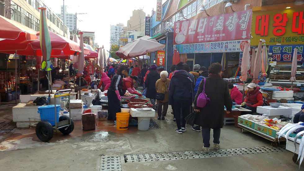 Gijang Crab Market - Traditional outdoor market