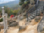 Mid-way from Ansan (Mt) Summit Descend - Stairs to Observatory