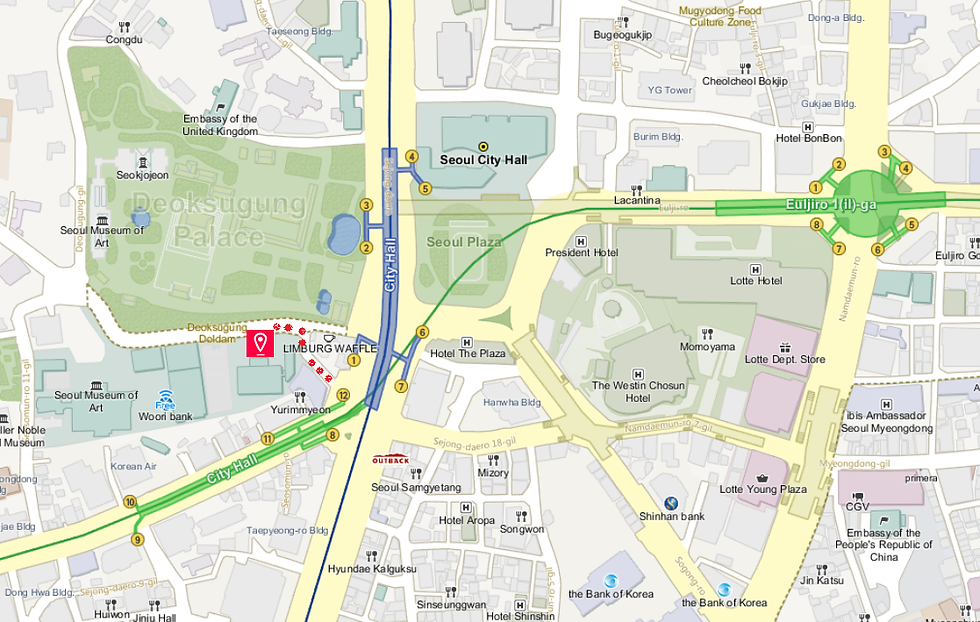 How to go to Jeongdong Observatory & Cafe Darak - Lcation Map | Seoul, South Korea