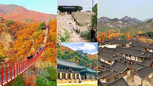 Gamaksan Valley, Hanok Village, Haneul Park & Jingwansa Temple Day Tour