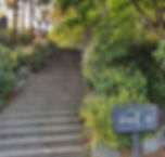 Stairs up to Ansan Jarak-gil Trail