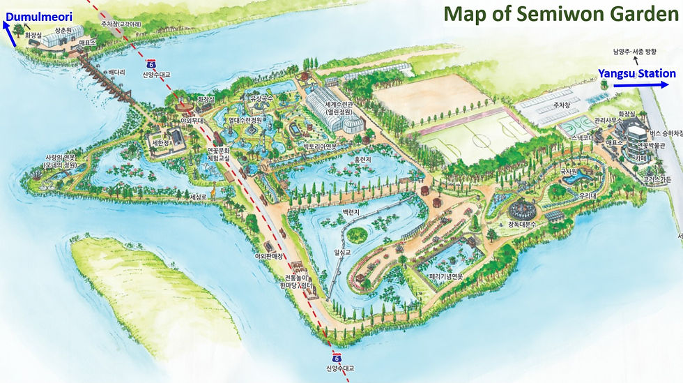Yangpyeong - Map of Semiwon Garden